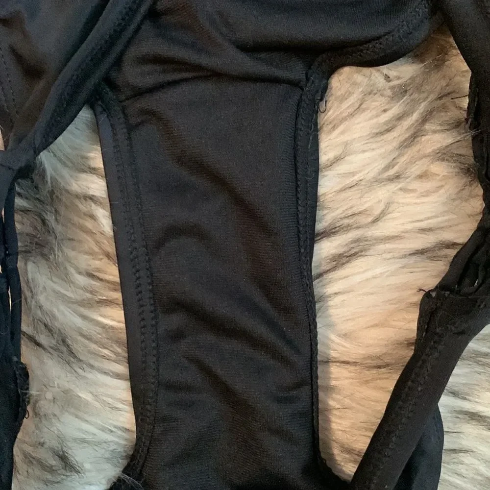 Designer Bikini Swimsuit swimwear S black